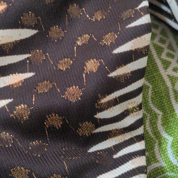 Vintage brown and gold dress - Picture 7 of 11